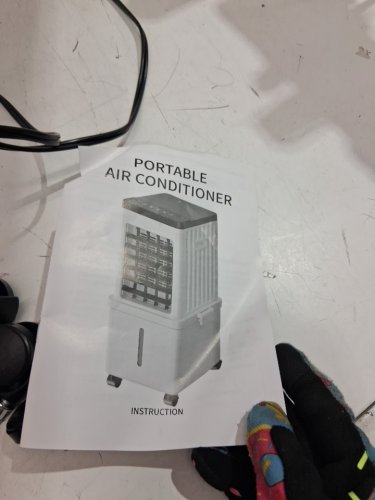 Portable 3-speed evaporative 480SQ.FT. air cooler with remote control - 2GAL - WHITE/BLACK (MODEL: W11) image 5