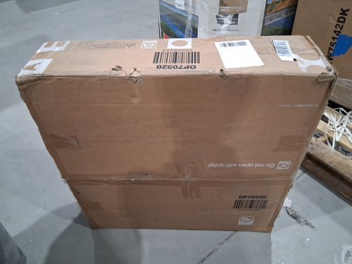 COSTWAY PROPANE GAS CERAMIX FIRE PIT TABLE - 50,000 BTU - 25" x 30" - Grey/Black (MODEL: OP70520) image 2