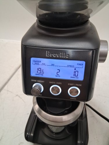 BREVILLE THE SMART PRO DIGITAL COFFEE GRINDER - 18oz bean capacity - SILVER (MODEL: BCG820Bstxl /c) image 8