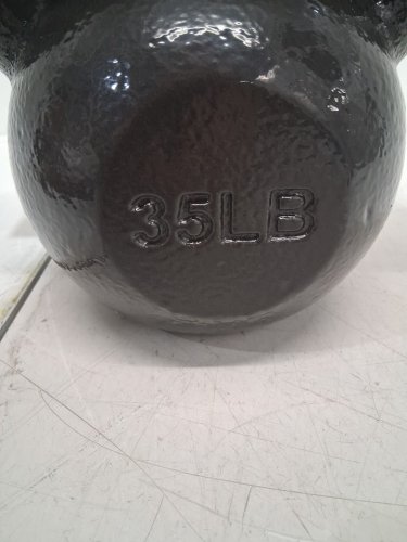 Amazon Basics cast iron KETTLEBELL WEIGHT - 35lbs - BLACK (model: kj24) image 4