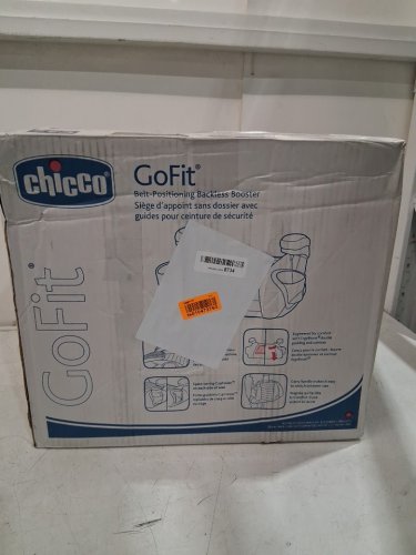 CHICCO GOFIT BELT POSITIONING BACKLESS BOOSTER SEAT - 40 - 110LBS CAPACITY - SHARK GREY (MODEL: C27 / 7992941) image 2