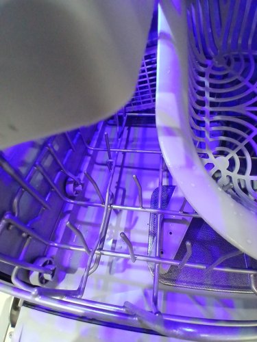 AIRMSEN Portable mini Countertop Dishwasher with LED DISPLAY - 5l water usage - black/white (model: tdqr03) image 11