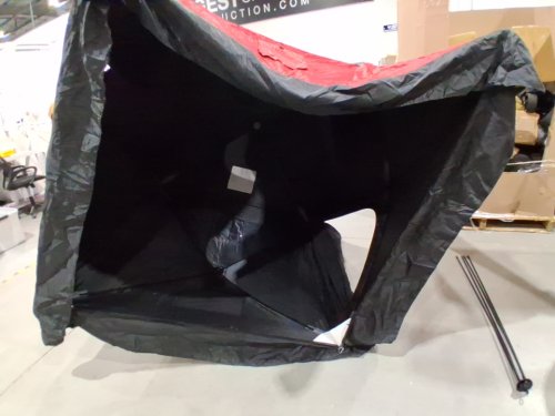 vevor 2 person pop-up portable ice fishing shelter - 60'' x 60" x 65" - red/black - model: dt035 image 5