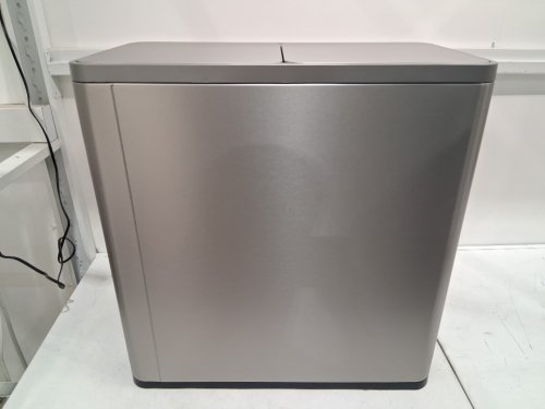 EKO ECOCASA PLUS DUAL COMPARTMENT STEP TRASH CAN WITH REMOVABLE LINERS - 42L PER SIDE (84L TOTAL) - GREY/BLACK (MODEL: 1925451) image 3