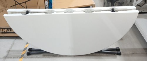 Lifetime COMMERCIAL ROUND FOLDING TABLE WITH METAL FRAME - 60" x 30" - WHITE (MODEL: 25402) image 4