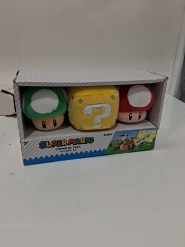 3pc super mario  power up pack plush mini figures - multicolor image 2