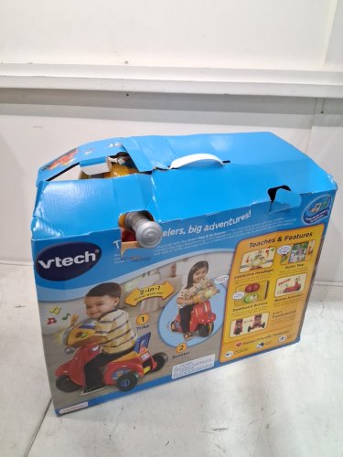 VTECH 2-IN-1 MAP & GO SCOOTER, ENGLISH VERSION - AGE 1-3 YEAR - RED (MODEL: 80-572300) image 2