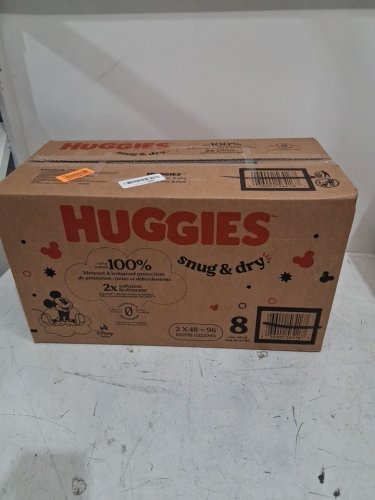 96PK HUGGIES SNUG AND DRY DIAPERS - SIZE 8 (OVER 46LB) - DISNEY MICKEY MOUSE image 2