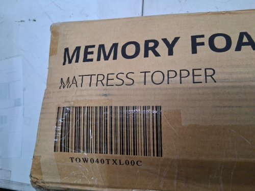 EGOHOME 4" Cooling Gel Memory Foam Mattress Topper - TWIN XL - WHITE(MODEL: TOW040TXL00C) image 4