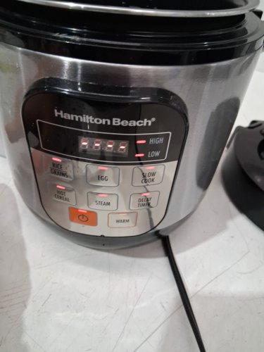 HAMILTON BEACH COMPACT MULTI-COOKER, 1.5QT - STAINLESS/BLACK - (MODEL: 37524MN) image 2
