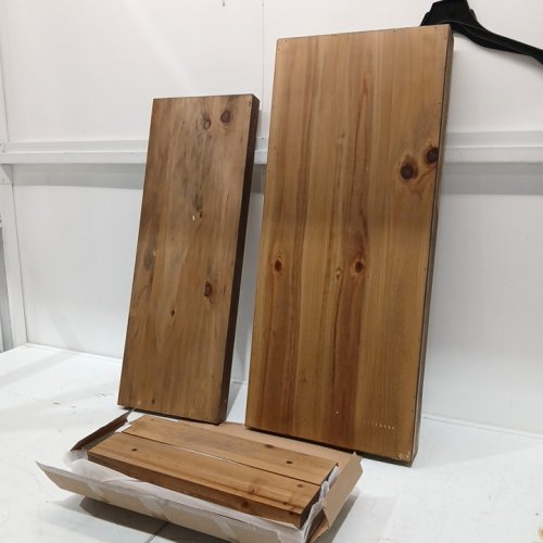 HOKYHOKY Solid Wood Entryway Bench MADE WITH Firwood - 31.5" - Brown (MODEL:FZCY018) image 3