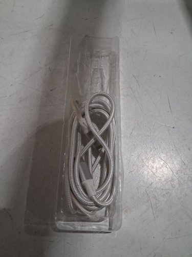 BORNE BRAIDED USB-C TO USB-C CABLE - 6FT, 27W - WHITE (MODEL: CBLCC6-WH) image 3