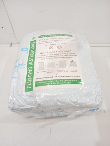 Bamboo Mattress Topper - Queen - Blue image 3