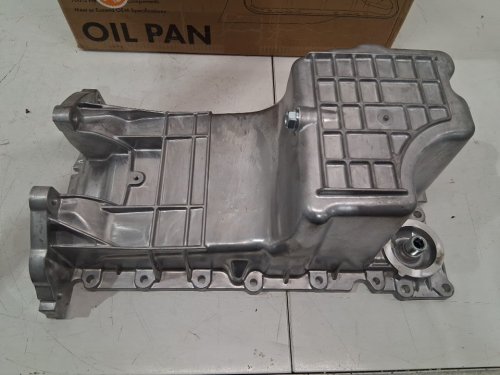 a-premium Engine Oil Pan Sump with Drain Plug for select dodge & chrysler models - aluminum (model: APOP030C / OP64520-C) image 3
