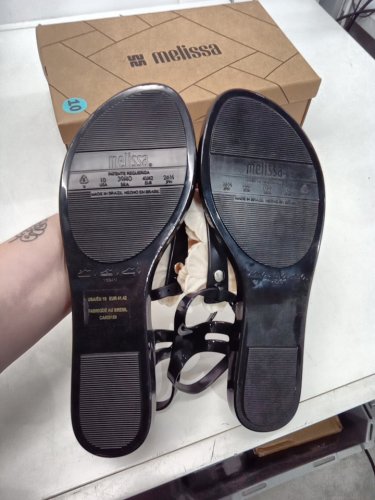 women's melissa solar springtime sandal - size 10 - black (Style: 1984148) image 3