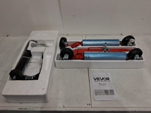 Heavy Duty Vehicle Wheel Dolly - 12" tire width - 1500Lbs max capacity - black/silver/red (model: mr8016-4) image 5