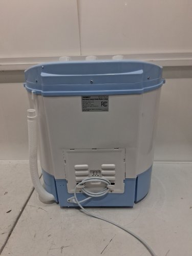 PYLE PURE CLEAN 2-IN-1PORTABLE WASHING MACHINE WITH WASHER & DRYER - 7.7LBS / 3.3LBS CAP - WHITE/BLUE (MODEL: PUCWM22) image 6