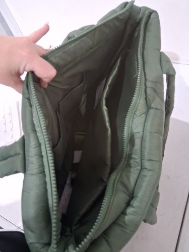 LOLE Quilted Puffer Tote Bag - Fits 16" Laptops - green (Model: 2823771) image 2