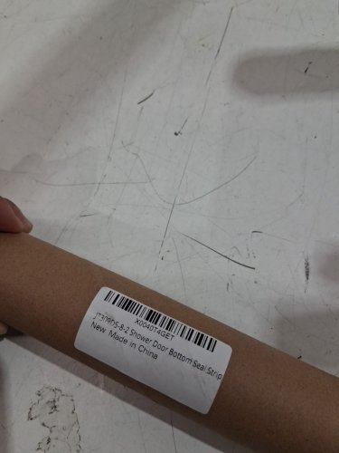 2pk BATHROOM shower glass door bottom seal strip - 36" - clear image 3