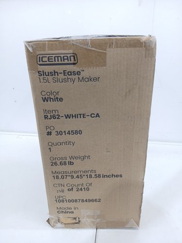 CHEFMAN ICEMAN SLUSH-EASE SLUSHIE FROZEN DRINK MACHINE - 68OZ TANK - WHITE (MODEL: RJ62-WHITE-CA) image 5