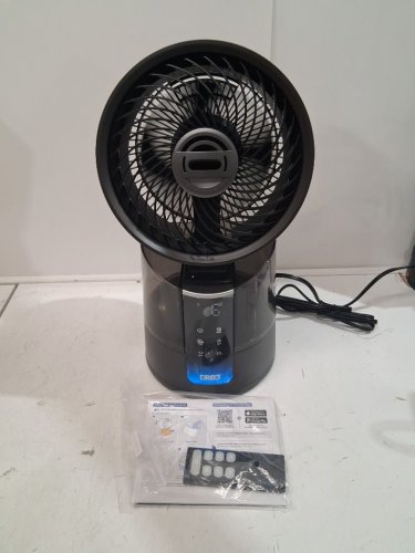 DREO TurboCool 516S Misting cooling Fan with 150°+30°Omni-directional Oscillation, remote, app & RGB lights - 1.3L tank - black (model: DR-HEC006S) image 3
