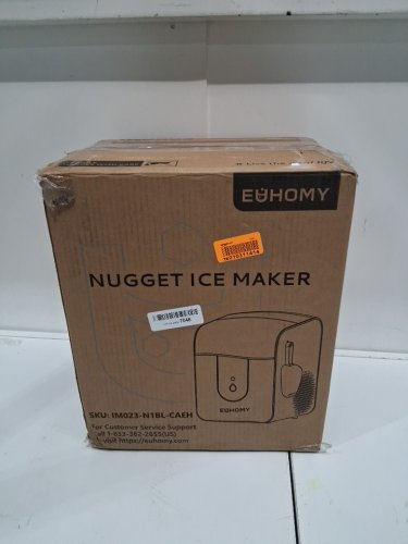 EUHOMY Countertop Smart Nugget Self-Cleaning Ice Maker with APP Control - 135w - 40lb/24hr - black (model: HZB-15NF) image 2