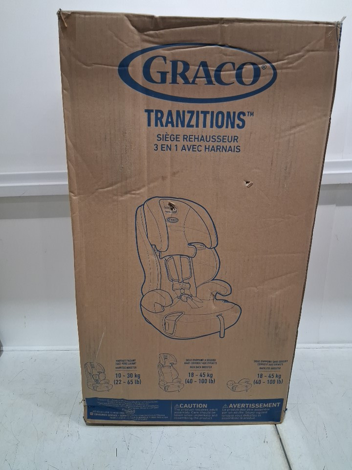 GRACO C20 TRANZITIONS 3-IN-1 HARNESS BOOSTER CAR SEAT - 100LBS CAP - BLACK (MODEL: 2035724) image 3