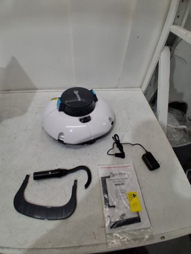 WINNY POOL CLEANER cordless robot vacuum cleaner - 645 SQ. FT. - BLACK/WHITE (Model: HJ1102P) image 3