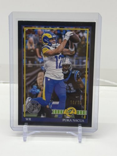 PUKA NACUA LTD #10/10 - TOPPS FLAGSHIP 35TH ANNIVERSARY FOOTBALL CARD (91TF-20) image 3