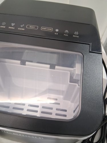 Iceman Dual-Size Ice self cleaning portable counter top ice maker - 22lbs/24hrs - black (model: rj56-bul-12) image 4