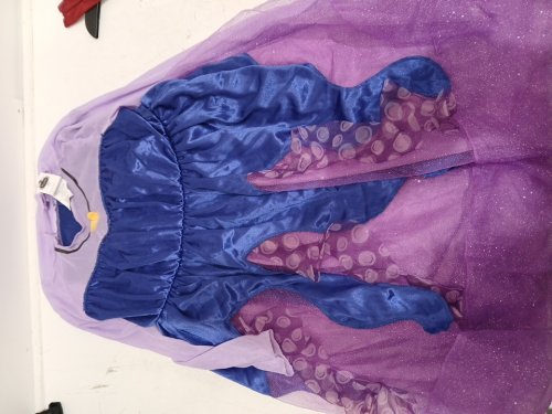 Girls Disguise Disney Villians Ursula Costume DRESS - MEDIUM 8-10 - PURPLE image 2
