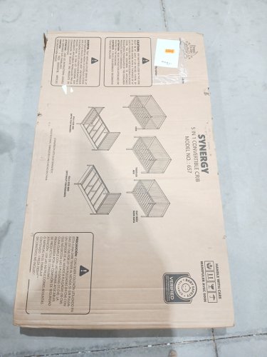 Dream On Me 5-In-1 Synergy Convertible Crib - 53" x 39" x 29" - Grey (MODEL: 657AAA) image 4