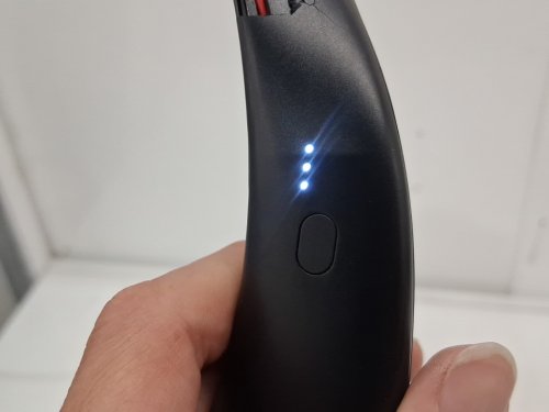 AMACOOL BLADELESS NECK FAN - RECHARGEABLE BATTERY POWERED - 3 SPEEDS - black  - (MODEL: HF370) image 4