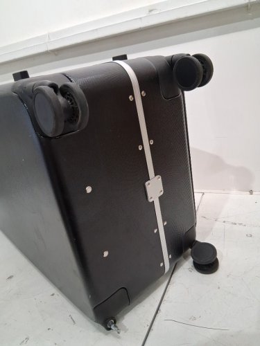Hanke Checked Luggage with Cup Holder and USB Ports - 28" - jet black (model: kh9877) image 8