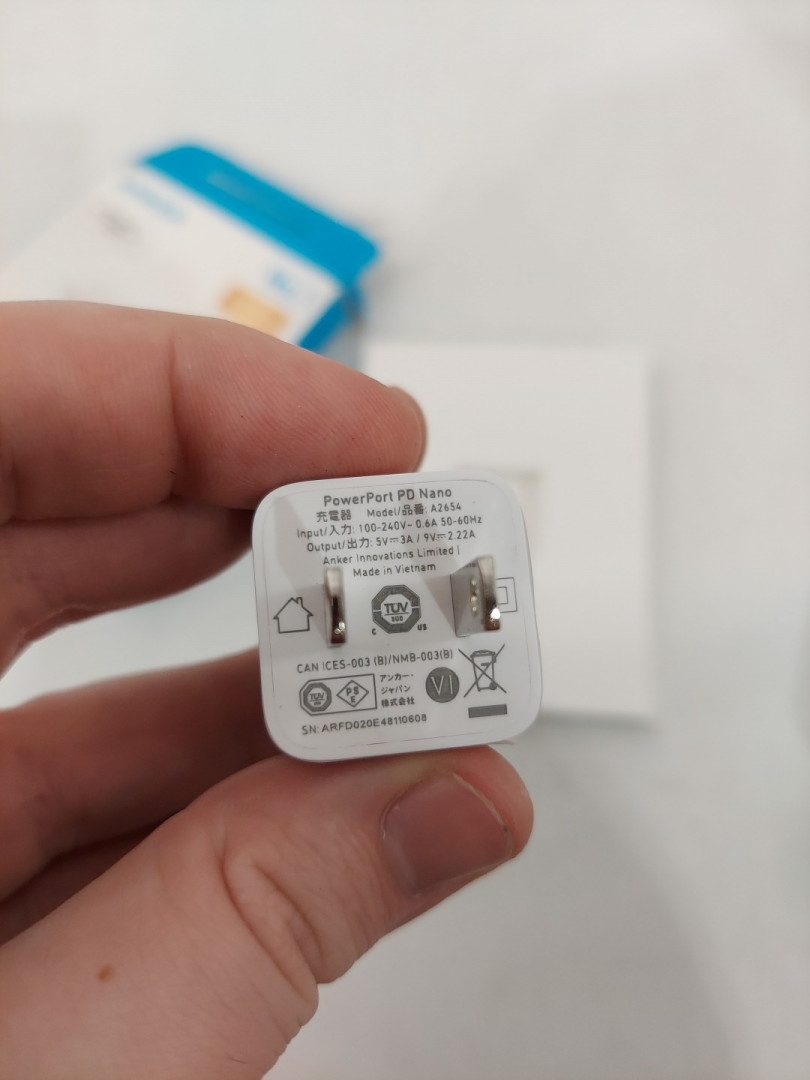 Anker Ultra-Compact USB-C fast nano Charger Block - 20W - White (Model: A2654) image 4
