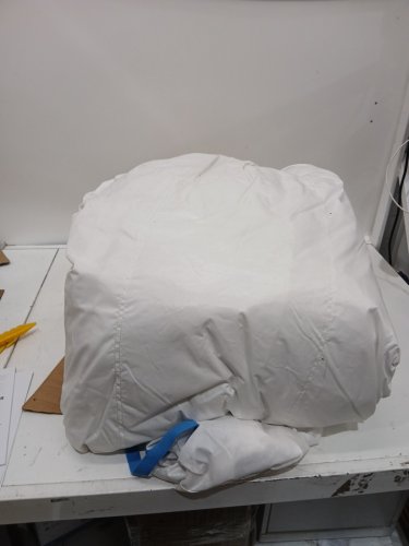 FINCOME White Bounce House Inflatable Bounce Castle with Double Slide Ball Pit - 10.59FT x 9.31FT x 7.3FT - WHITE image 8
