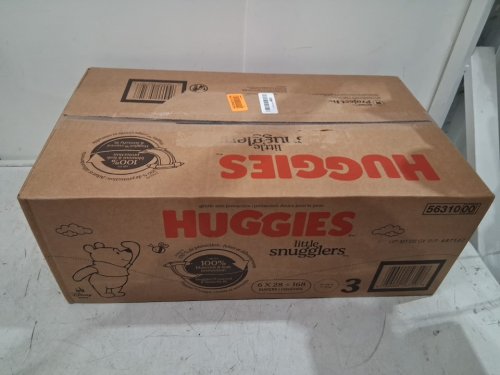 168PK HUGGIES LITTLE SNUGGLERS BABY DIAPERS - SIZE 3 - WINNIE THE POOH image 2