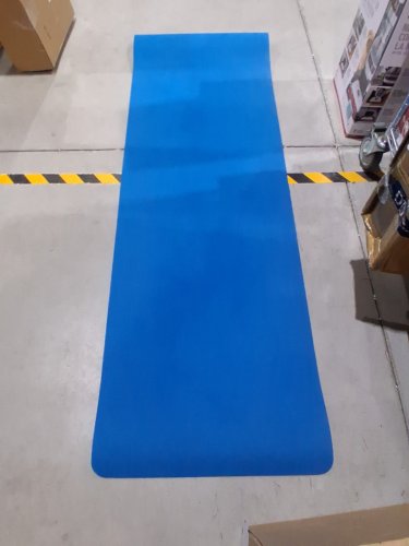 Amazon Basics 1/4" Thick Exercise Yoga Mat - 74" x 24" - blue/aqua image 3