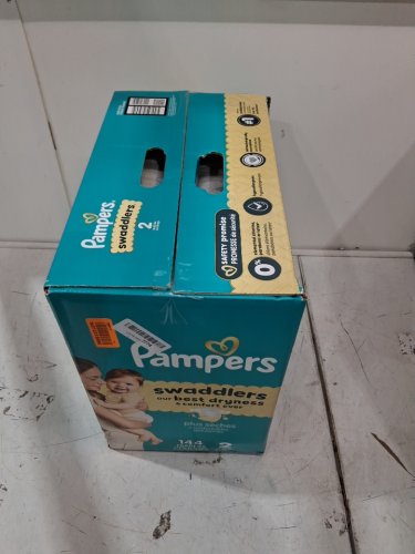 144PK PAMPERS SWADDLERS DISPOSABLE DIAPERS - SIZE 2 (12LBS -18LBS) image 2