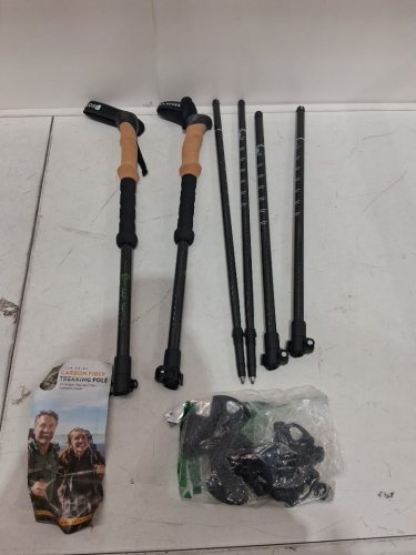 2pk hiker hunger Ultra Strong Aluminum Trekking Poles - 24" -55" - black image 3