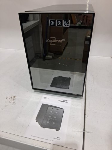 KOOLATRON MIRRORED GLASS DOOR WINE CELLAR, 6-BOTTLE - BLACK (MODEL: WC06) image 3