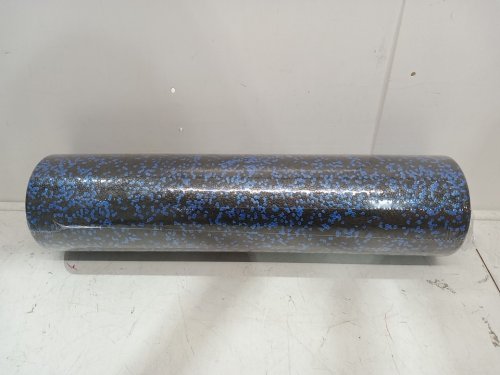 AMAZONBASICS HIGH-DENSITY ROUND FOAM ROLLER FOR YOGA and EXERCISE - 24" - BLACK/BLUE SPECKLED - (MODEL: ab24spek) image 3