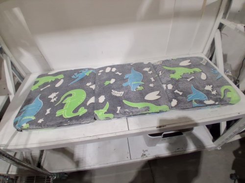 Infans Kids Glow in Dark Tri-Folding Foldable Foam Floor Mattress - 20.5" x 60.5" x 2.5" - Multicolour Dinosaur (Model: HU10745) image 4