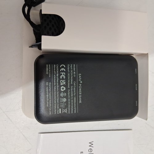 EAFU PORTABLE CHARGER POWER BANK WITH LED DISPLAY - 10000mah - BLACK (MODEL: BE-E1) image 4