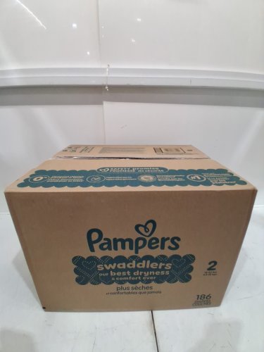 186PK PAMPERS SWADDLERS DISPOSABLE DIAPERS - SIZE 2 image 2