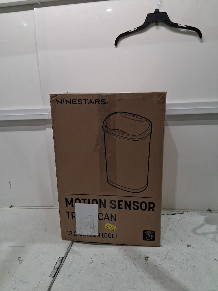 NINESTARS 50L Motion Sensor Trash Can, LARGE - SILVER (MODEL: DZT-50-25) image 2