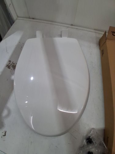 BEMIS slow close ELONGATED TOILET SEAT - 19" - WHITE (MODEL: 7300slec 000) image 2