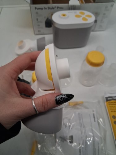 13PC MEDELA PUMP MAXFLOW IN STYLE DOUBLE ELECTRIC BREAST PUMP - 21 MM/24 MM SHIELDS - GREY image 4