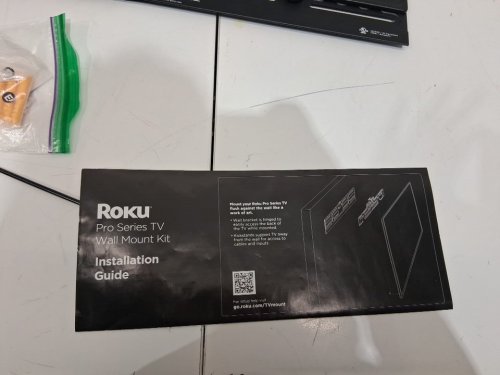 roku pro series ultra slim wall mount kit - 55" - black (model: 55RWM) image 5