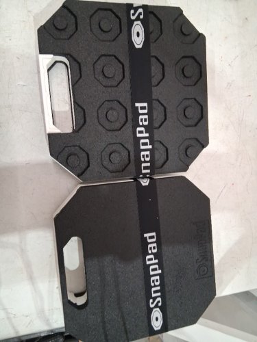 2pk SnapPad StakPad RV Leveling Blocks - 12" x 12” - black image 4